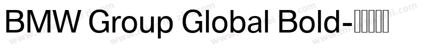 BMW Group Global Bold字体转换